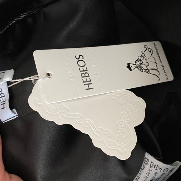 Hebeos size s A-Line Satin Ruffles One-Shoulder Sleeveless Floor-Length Dresses - Picture 4 of 4